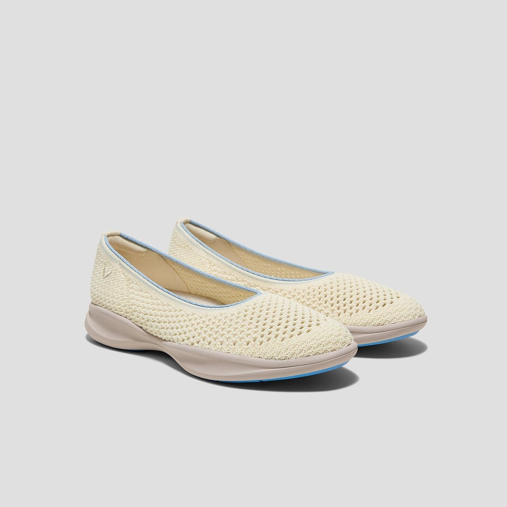 VIVAIA Izabel Cream Mesh Walker Pro Ballet Flats EU 40 US 9 NEW